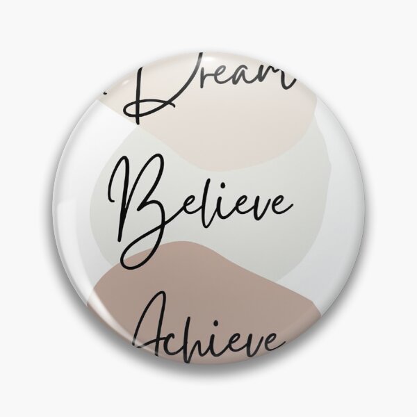 Item preview, Dream Believe Achieve – Modern Aesthetic Typography designed and sold by AngelVibess.