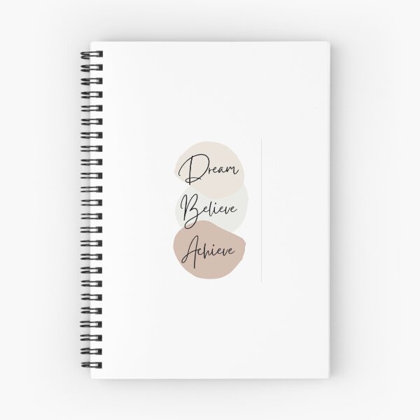 Item preview, Dream Believe Achieve – Modern Aesthetic Typography designed and sold by AngelVibess.