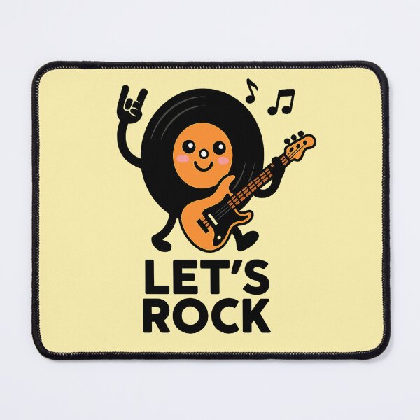 Item preview, Let’s Rock! Cute Vinyl Record Guitarist designed and sold by thepicassoUA.