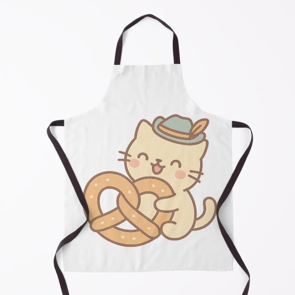 Item preview, Cat Pretzel Party – Kawaii Bavarian Hat Kitty designed and sold by FTS-Studio.