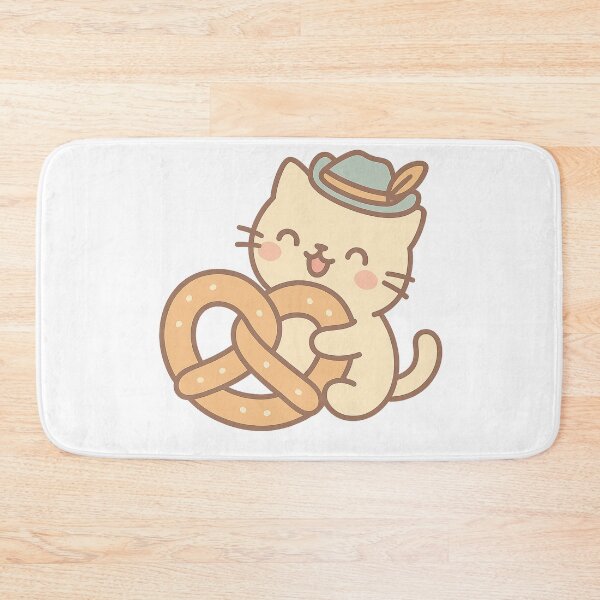 Item preview, Cat Pretzel Party – Kawaii Bavarian Hat Kitty designed and sold by FTS-Studio.