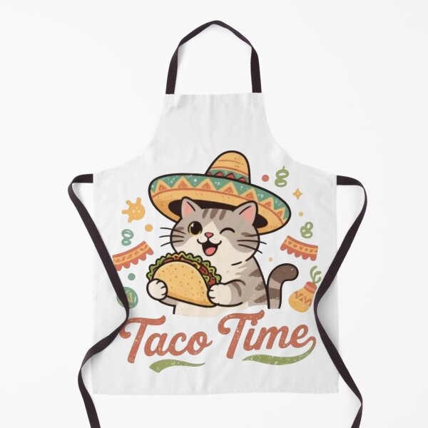 Item preview, Taco Time Sombrero Cat Illustration designed and sold by Iuqiune.