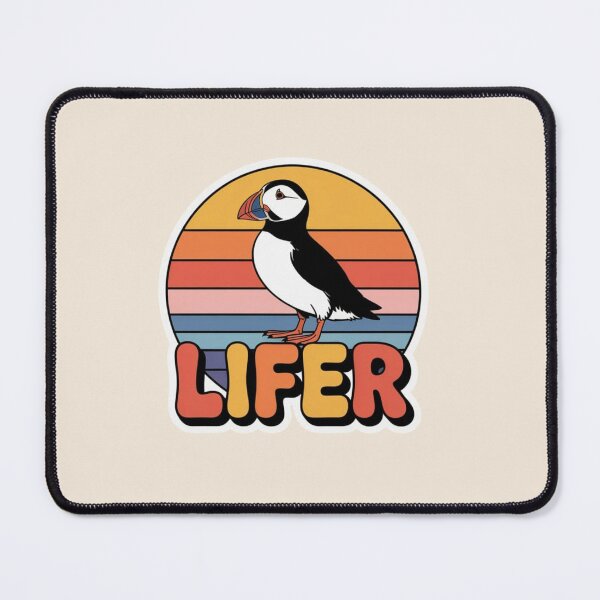 Item preview, Atlantic Puffin LIFER – Retro Birdwatching Sticker designed and sold by The Digital Compass.