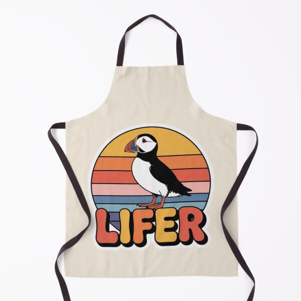 Item preview, Atlantic Puffin LIFER – Retro Birdwatching Sticker designed and sold by The Digital Compass.