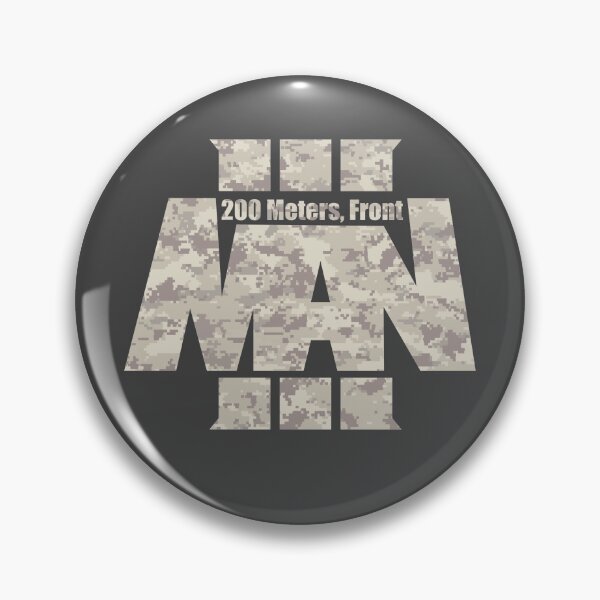 Item preview, Man, 200 meters, front. Arma 3 meme logo. Bright Camouflage designed and sold by ultragroove.