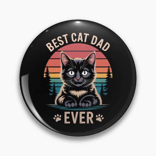 Item preview, Best Cat Dad Ever Black Cat Happy Fathers Day designed and sold by papertaless.