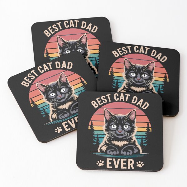 Item preview, Best Cat Dad Ever Black Cat Happy Fathers Day designed and sold by papertaless.