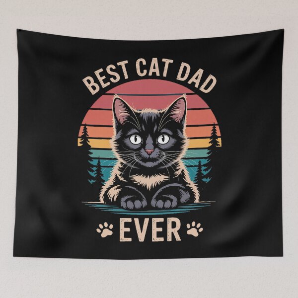 Item preview, Best Cat Dad Ever Black Cat Happy Fathers Day designed and sold by papertaless.