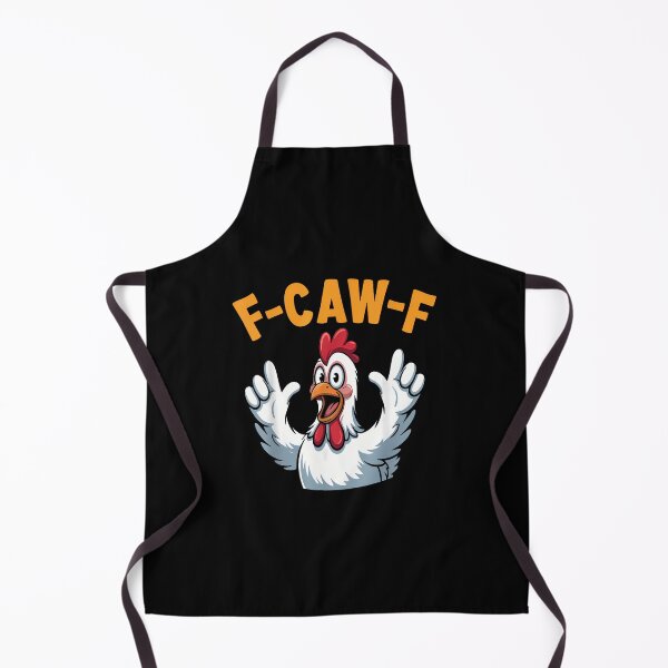 Item preview, F-Caw-F Funny Chicken Humor Sarcastic Retro Apparel designed and sold by merlinnears.