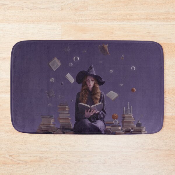 Item preview, Arcane Study – Young Witch with Floating Books designed and sold by BennyPuppy.