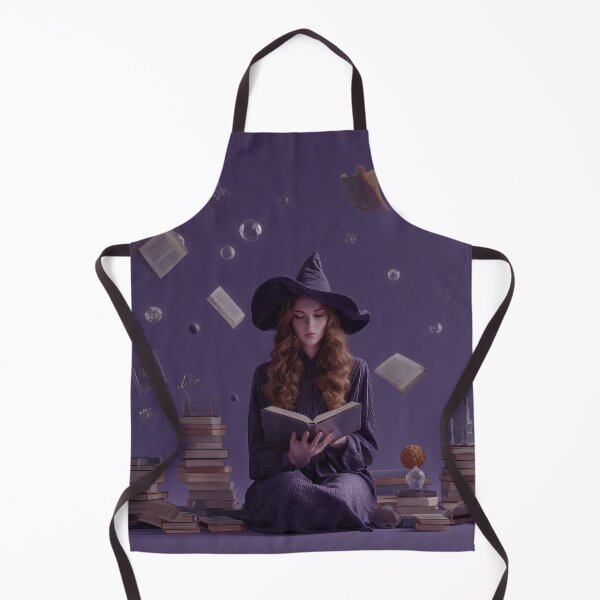 Item preview, Arcane Study – Young Witch with Floating Books designed and sold by BennyPuppy.