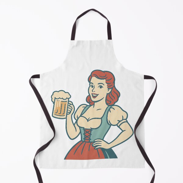 Item preview, Dirndl Diva – Feminine Retro Beer-Festival Poster designed and sold by FTS-Studio.