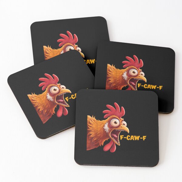 Item preview, Funny F-Caw-F Chicken Funny Rooster Quote Humor designed and sold by merlinnears.