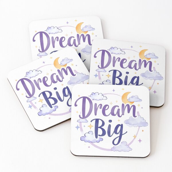 Item preview, Dream Big Sticker, Inspiring Quote designed and sold by Moodune.