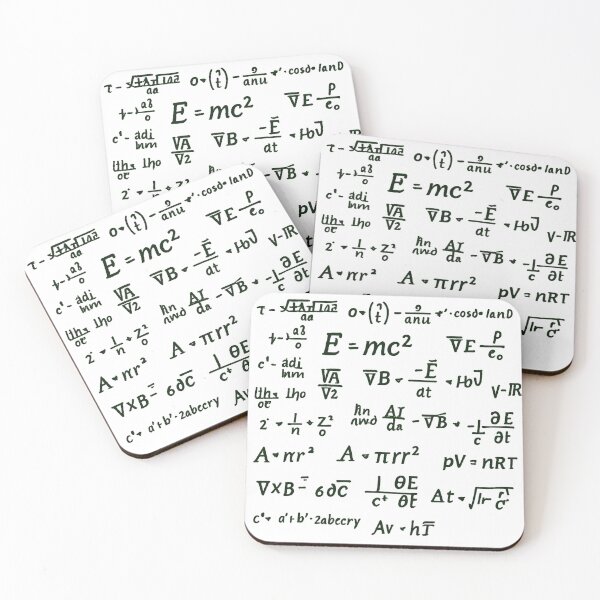 Item preview, Scattered Genius: Iconic Math & Physics Formulas designed and sold by ZeMa-JA.