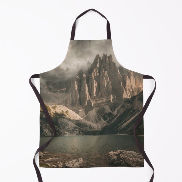 Item preview,  Dramatic Jagged Peaks Wall Art – Moody Alpine Lake Mountain Canvas designed and sold by jazzyfunky.