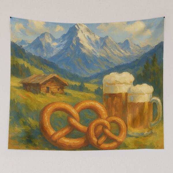 Item preview, Bavarian Adventure – Alpine Cabin with Pretzels & Steins designed and sold by FTS-Studio.