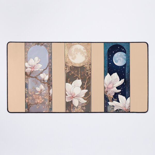 Item preview, Art Nouveau Celestial Magnolia Triptych designed and sold by LanaGustavsson.