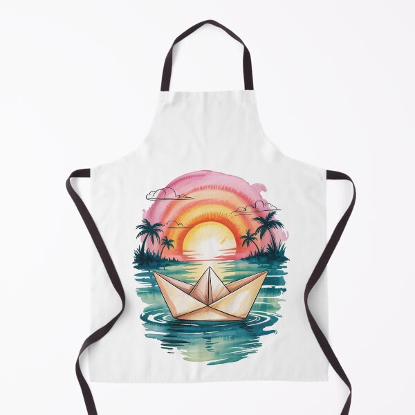 Item preview, Paper Boat at Sunset designed and sold by halibutgoatramb.