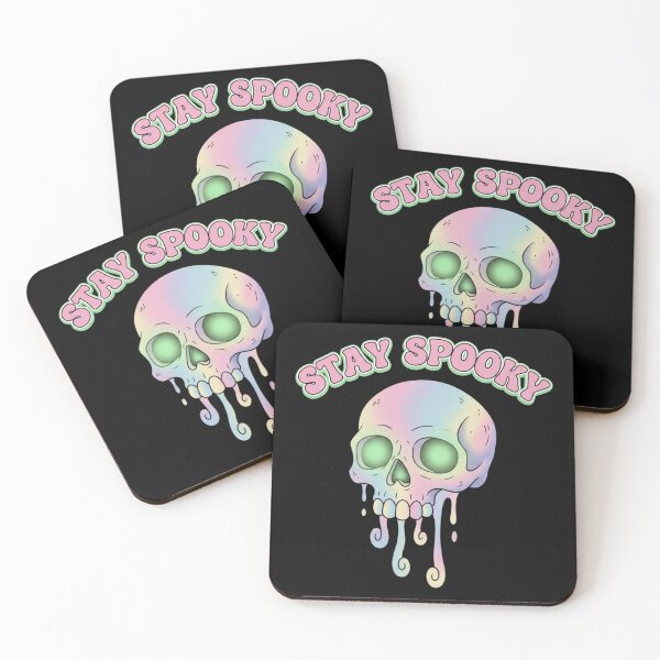Item preview, Stay Spooky Pastel Rainbow Skull classic tshirt designed and sold by anandsiva2703.