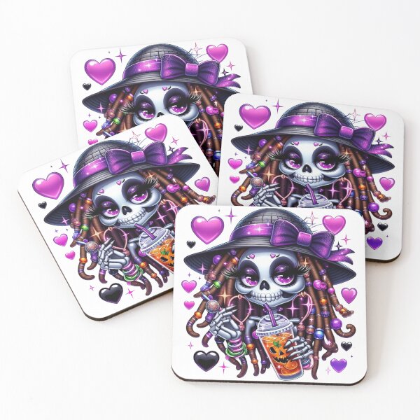 Item preview, Black Girl Halloween Aesthetic – Dark-Skinned Skeleton Queens Bringing Spooky Glam” designed and sold by Lulunza.