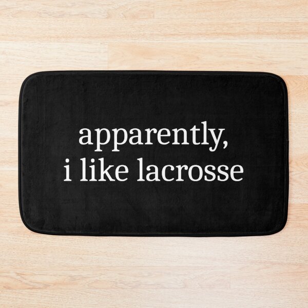 Item preview, Apparently, I Like Lacrosse designed and sold by Sleepy Cat Design.