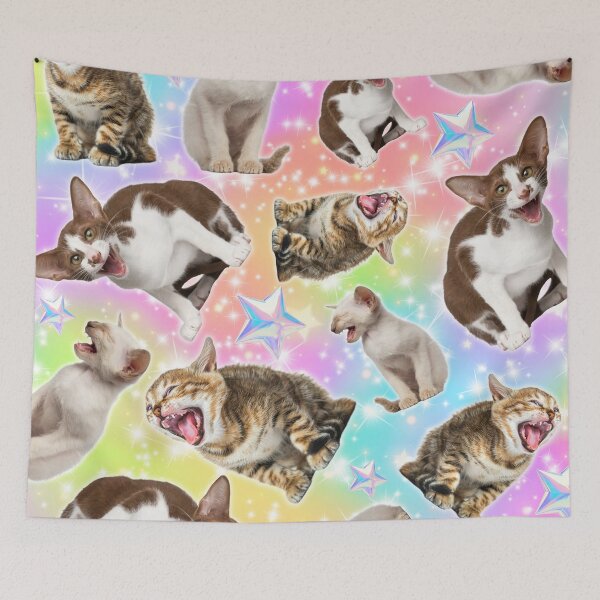 Item preview, Laughing Cats Pattern designed and sold by Pokkie.