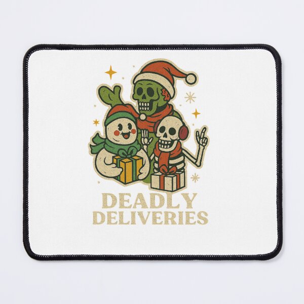 Item preview, Santa’s gone undead—your gifts just got creepier holiday crew Christmas Sticker designed and sold by inkfluenceart.