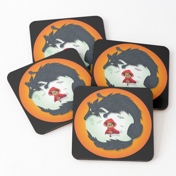 Item preview, Little Red Riding Hood Wolf Moon designed and sold by Vector Woofs.