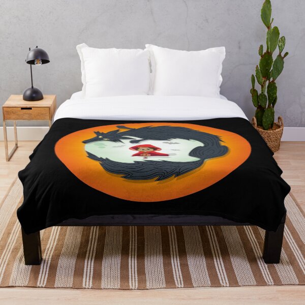 Aperçu de l'œuvre Le Petit Chaperon Rouge Loup Lune créée et vendue par Vector Woofs.
