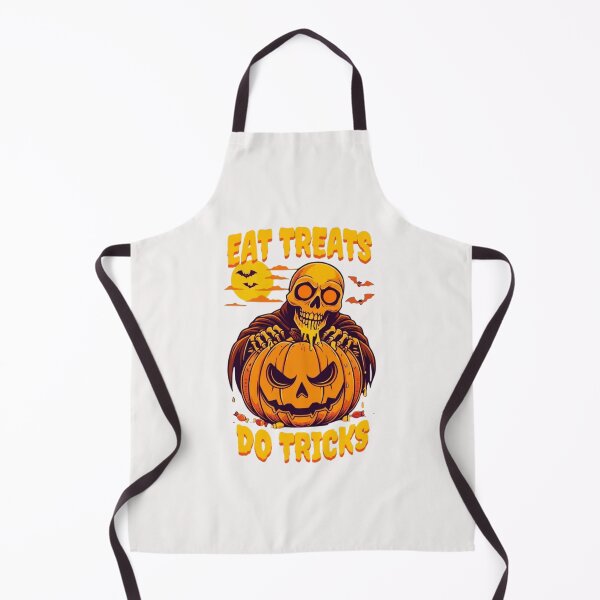 Item preview, Eat Treats Do Tricks Funny Skeleton Pumpkin Halloween T-Shirt | Spooky Pun Graphic Gift designed and sold by wellie-chic.