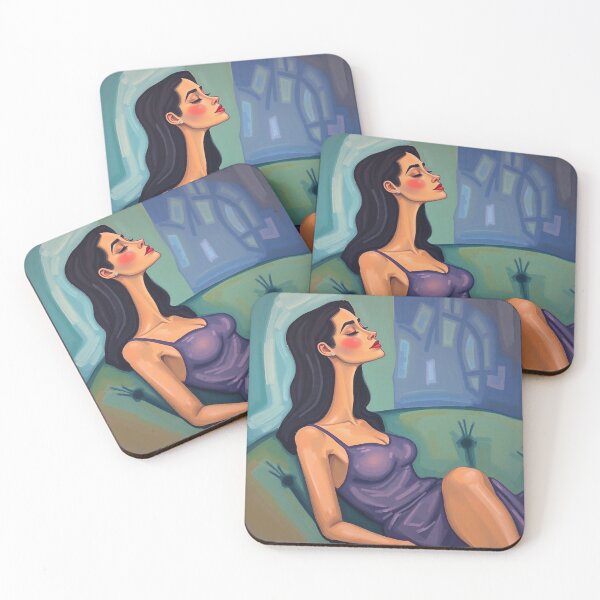Item preview,  Portrait of a woman sitting on a sofa after Amedeo Modigliani Italian painter and sculptor designed and sold by Vintage Designs +.