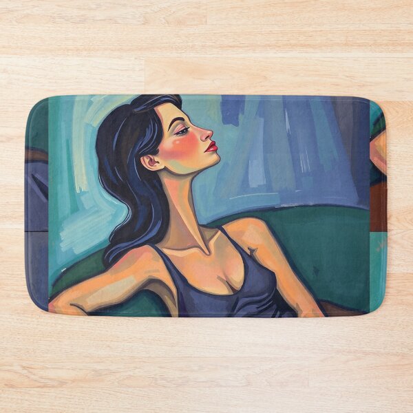 Item preview,  Portrait of a woman sitting on a sofa after Amedeo Modigliani Italian painter and sculptor designed and sold by Vintage Designs +.