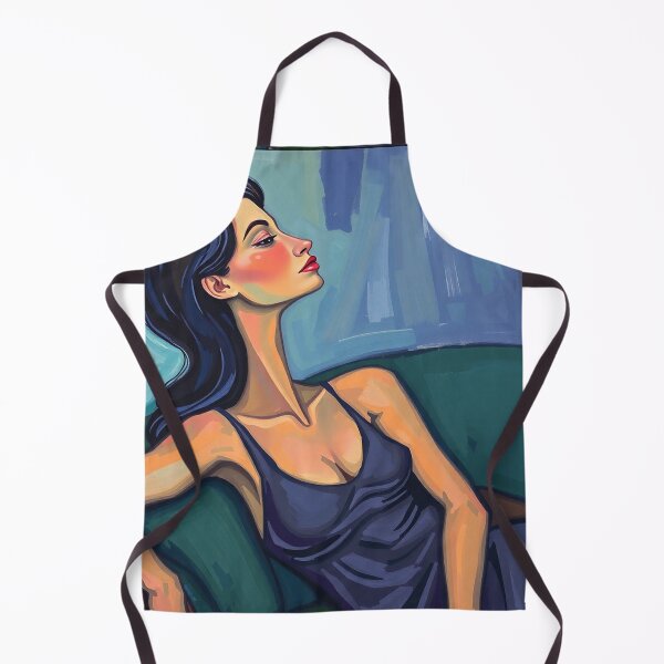 Item preview,  Portrait of a woman sitting on a sofa after Amedeo Modigliani Italian painter and sculptor designed and sold by Vintage Designs +.