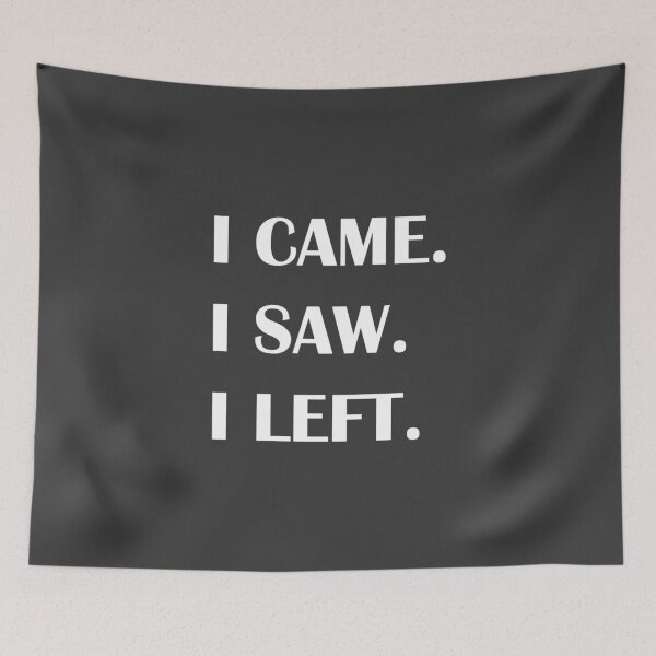 Item preview, I Came. I Saw. I Left. / Introvert joke. designed and sold by introvertvibes.