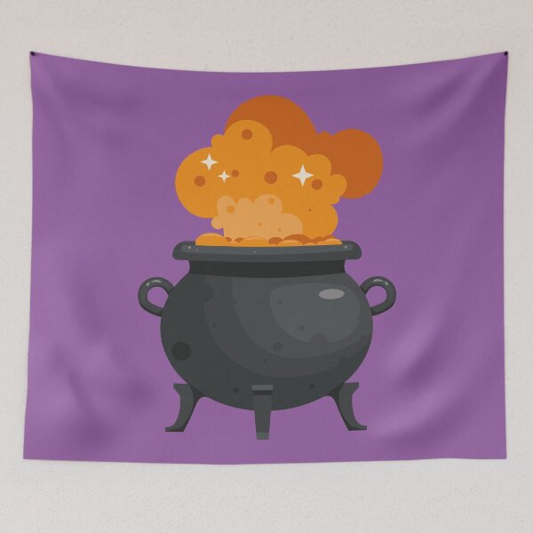 Item preview, Halloween Orange Cauldron Magical Witches Brew  designed and sold by Art-of-Rory.
