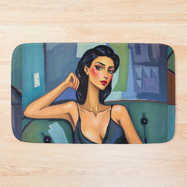 Item preview,  Portrait of a woman sitting on a sofa after Amedeo Modigliani Italian painter and sculptor designed and sold by Vintage Designs +.