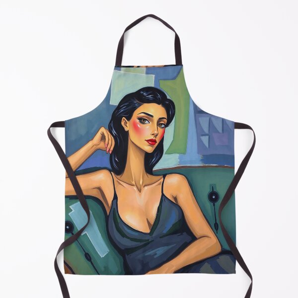 Item preview,  Portrait of a woman sitting on a sofa after Amedeo Modigliani Italian painter and sculptor designed and sold by Vintage Designs +.