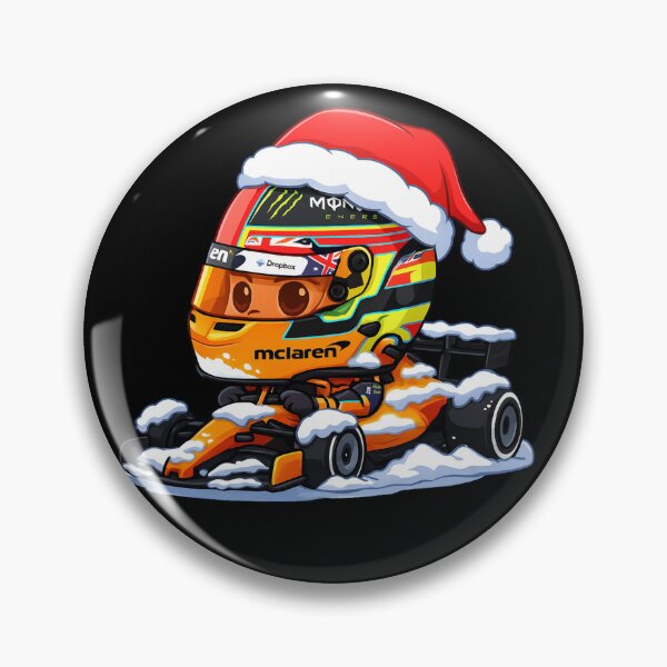 Item preview, Oscar Piastri ChristmasTheme Mclaren Formula 1 racing 2025 sticker for F1 fans designed and sold by Pink Polar F1.