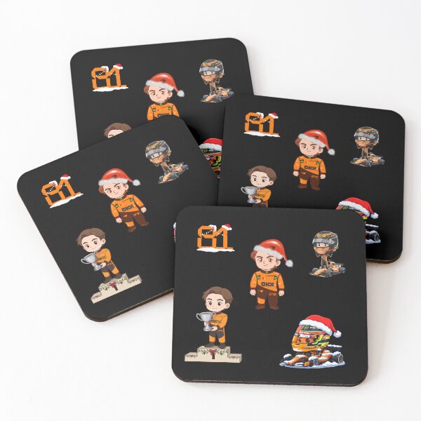Item preview, Oscar Piastri ChristmasTheme Mclaren Formula 1 racing 2025 sticker for F1 fans designed and sold by Pink Polar F1.