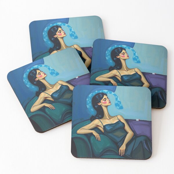 Item preview,  Portrait of a woman sitting on a sofa after Amedeo Modigliani Italian painter and sculptor designed and sold by Vintage Designs +.