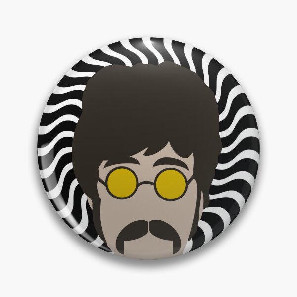 Item preview, Psychedelic John Lennon Pepper moustache rock music hypnosis cartoon designed and sold by Kludoman.