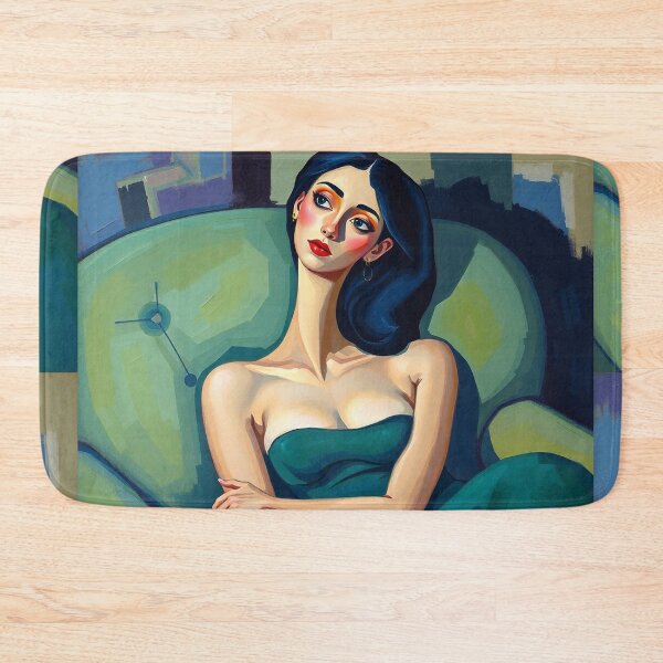 Item preview,  Portrait of a woman sitting on a sofa after Amedeo Modigliani Italian painter and sculptor designed and sold by Vintage Designs +.