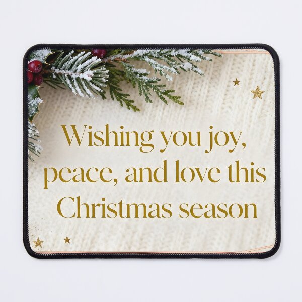 Item preview, Joy Peace Love Elegant Christmas designed and sold by Linnea-Arts.
