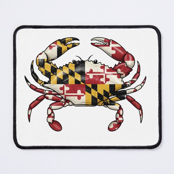 Item preview, Maryland Crab Flag Vintage Souvenir  designed and sold by LittleArij.
