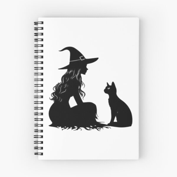 Item preview, witch with cat designed and sold by szydelkowanika.