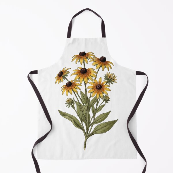 Item preview, Maryland Black-Eyed Susan Floral Emblem Vintage Art designed and sold by LittleArij.