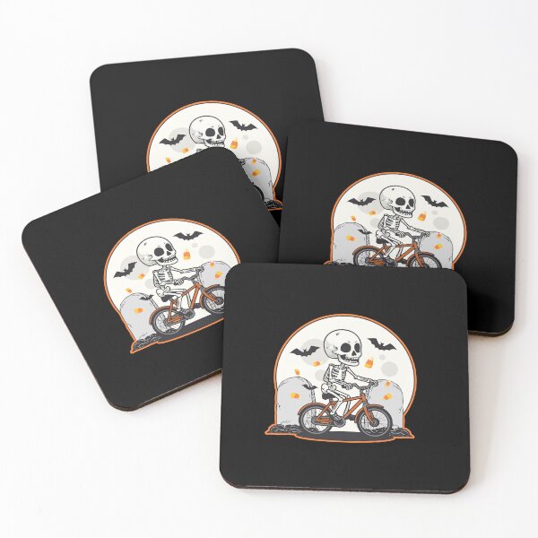 Item preview, Skeleton Riding Bicycle Halloween designed and sold by aussieexplore.