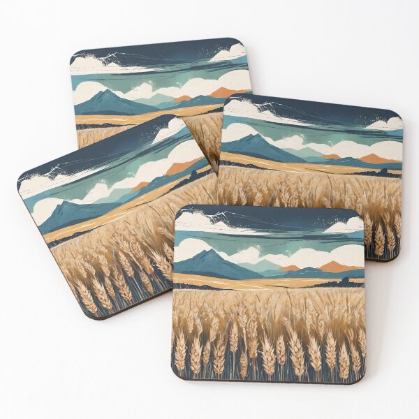 Item preview, Boho Abstract Wheat in Fields designed and sold by Boho Art by Rebecca.