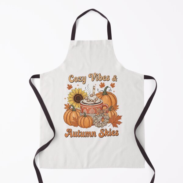 Item preview, Cozy Vibes & Autumn Skies Cute Fall Hot Chocolate | Pumpkin Leaf Sunflower Graphic Design designed and sold by wellie-chic.